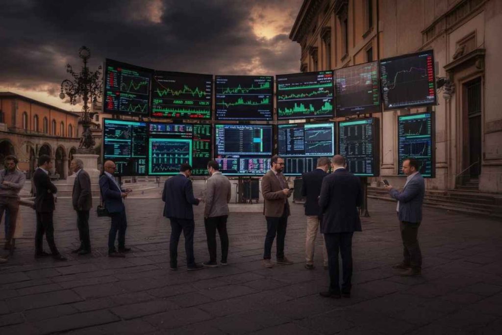 Milano in rosso: la borsa chiude con un calo dello 0,63%
