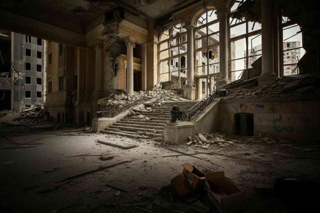 La sede del British Council a Kiev: un simbolo di resilienza danneggiato