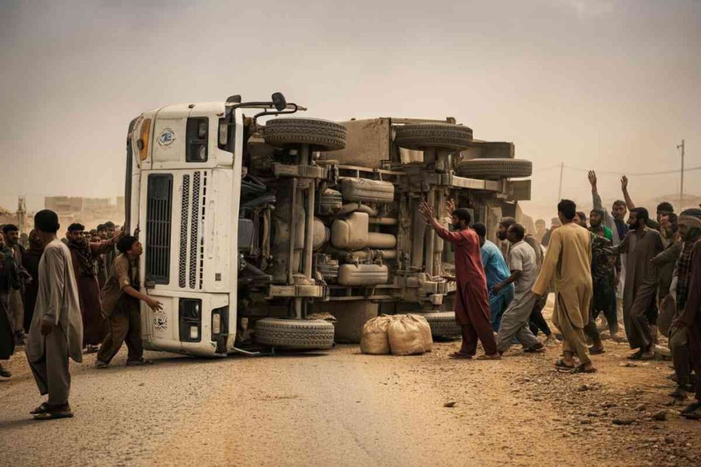 Tragedia a Gaza: camion di aiuti ribaltato e 20 vittime in un assalto disperato