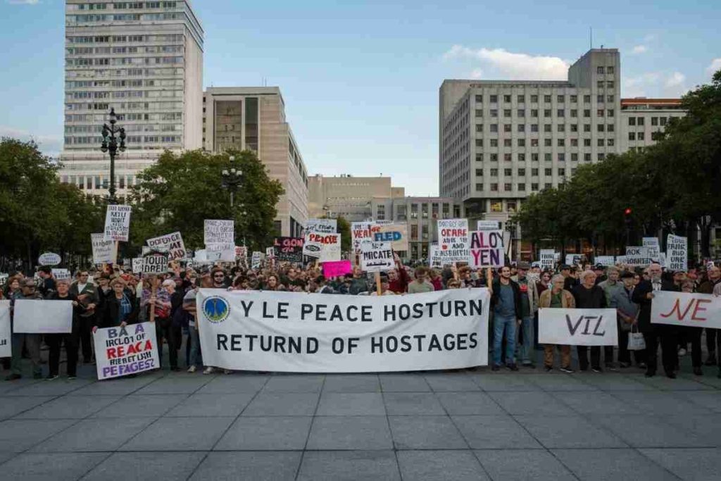 Israele in piazza: migliaia chiedono pace per Gaza a Tel Aviv