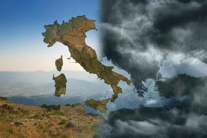 Italia: alta pressione e vortice insidioso creano un contrasto sorprendente