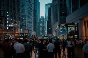 Borsa asiatica in caduta libera: il settore tecnologico trascina il mercato giù