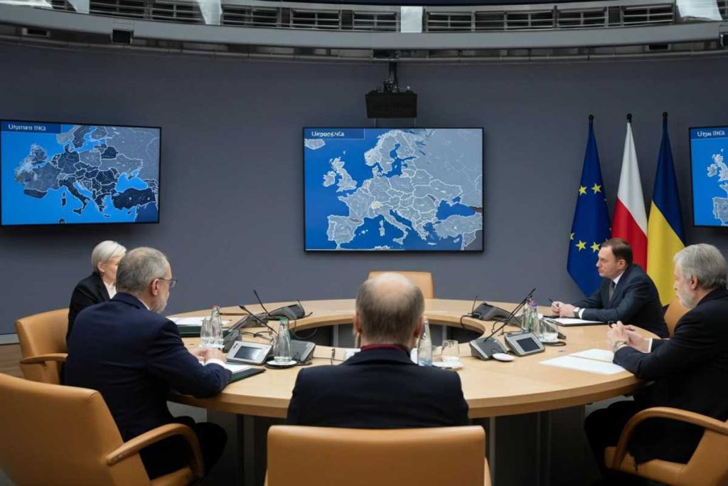 Strategie europee: Merz, Macron, Starmer e Zelensky si uniscono per proteggere gli interessi di Ue e Kiev