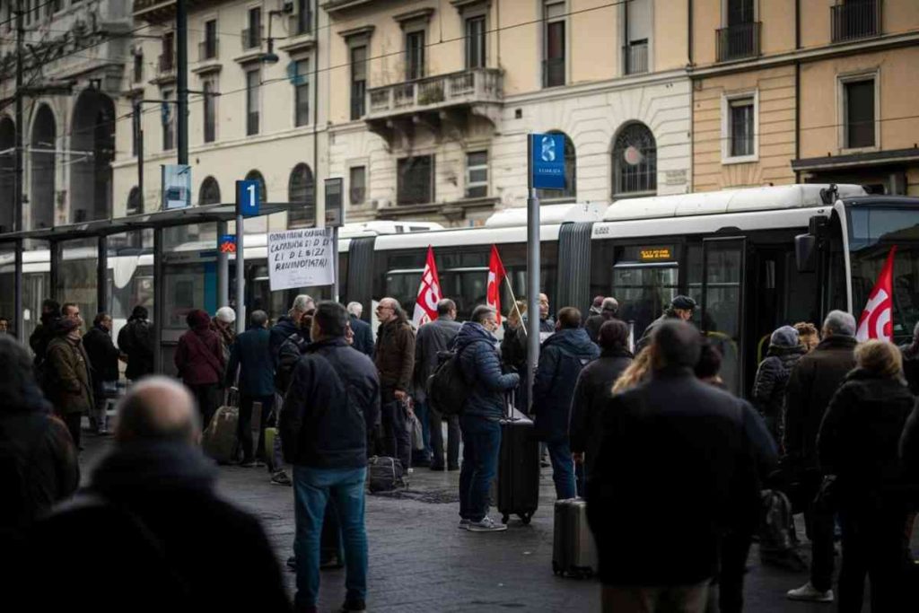 Trasporti pubblici in crisi: scioperi mettono a rischio i bus a Roma, Milano e Palermo